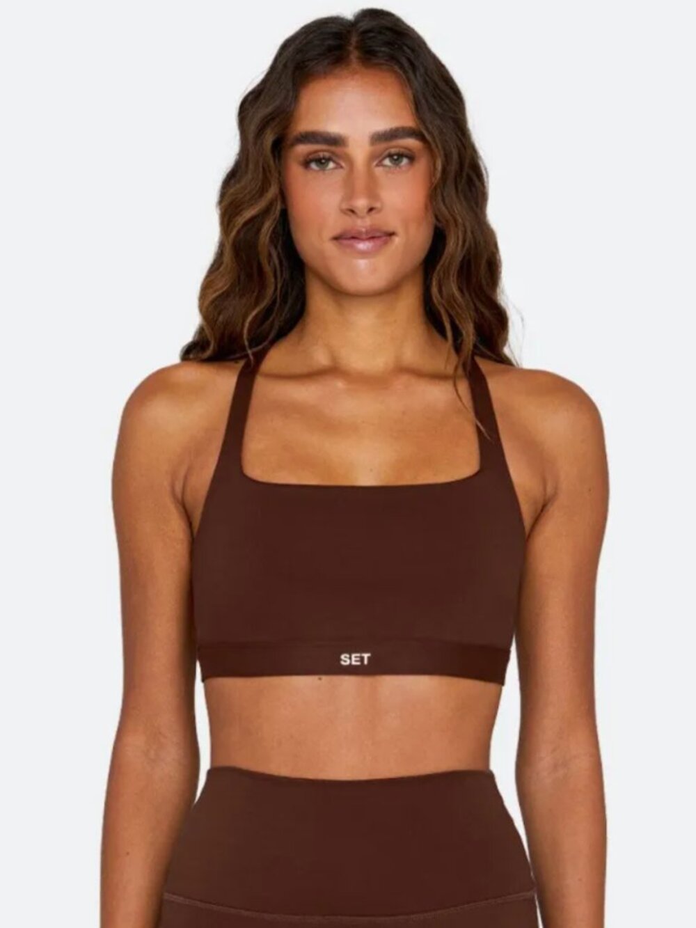 SET Active | LuxForm Racer Box Bra in Coco